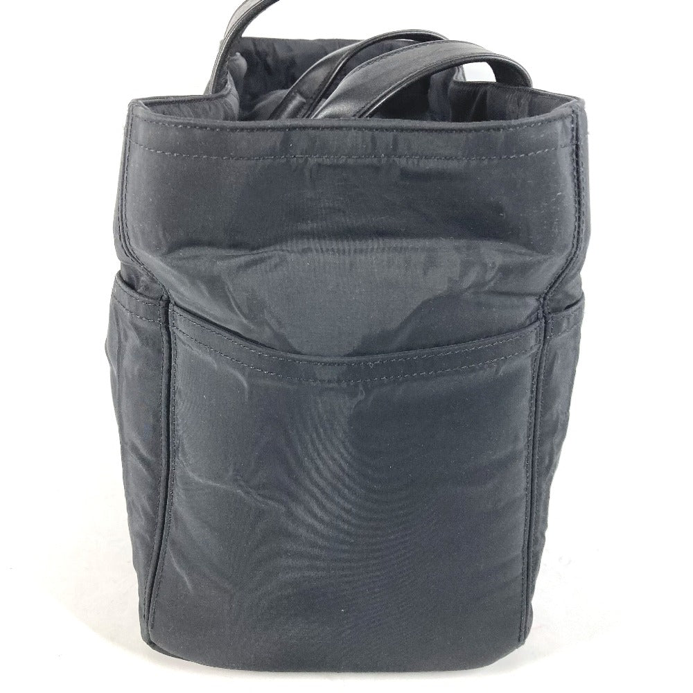 HERMES Tote Bag Nylon black Akapu Luco MM Women  d
