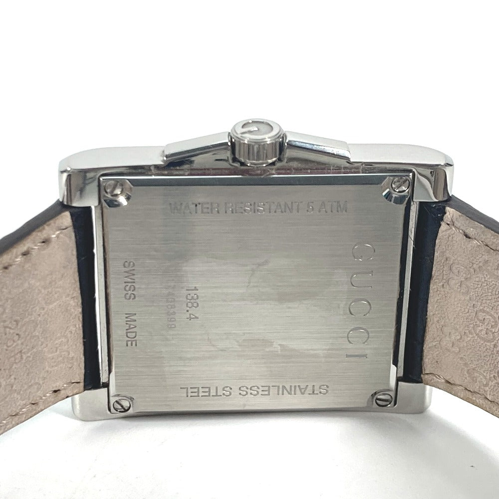 GUCCI Watches Quartz YA138407 Stainless Steel Silver Rectangle Silver dial mens  d