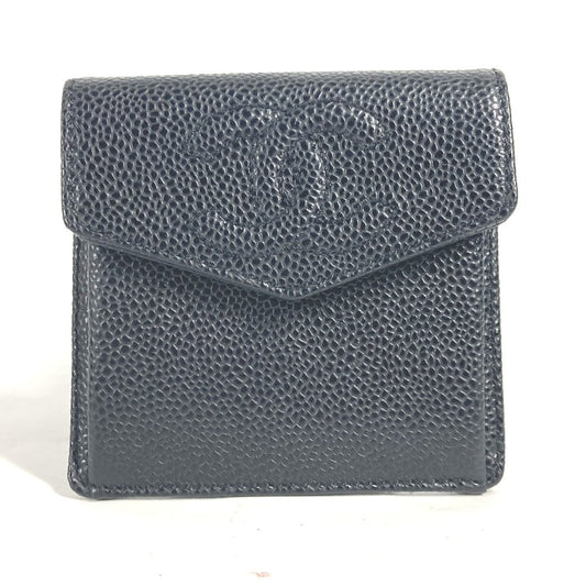 CHANEL Coin case A13233 Caviar skin black CC COCO Mark Women