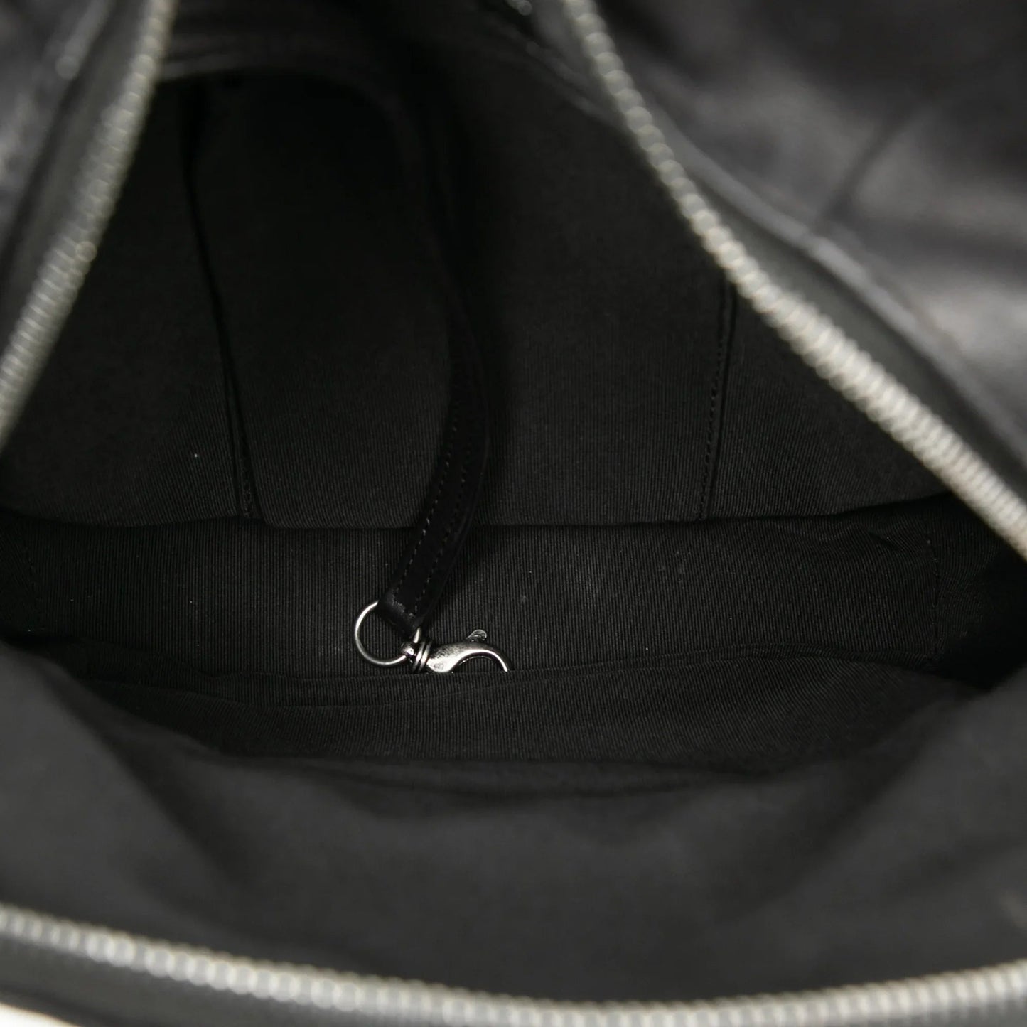 Black Chanel Small CC Calfskin Drawstring Flap Backpack