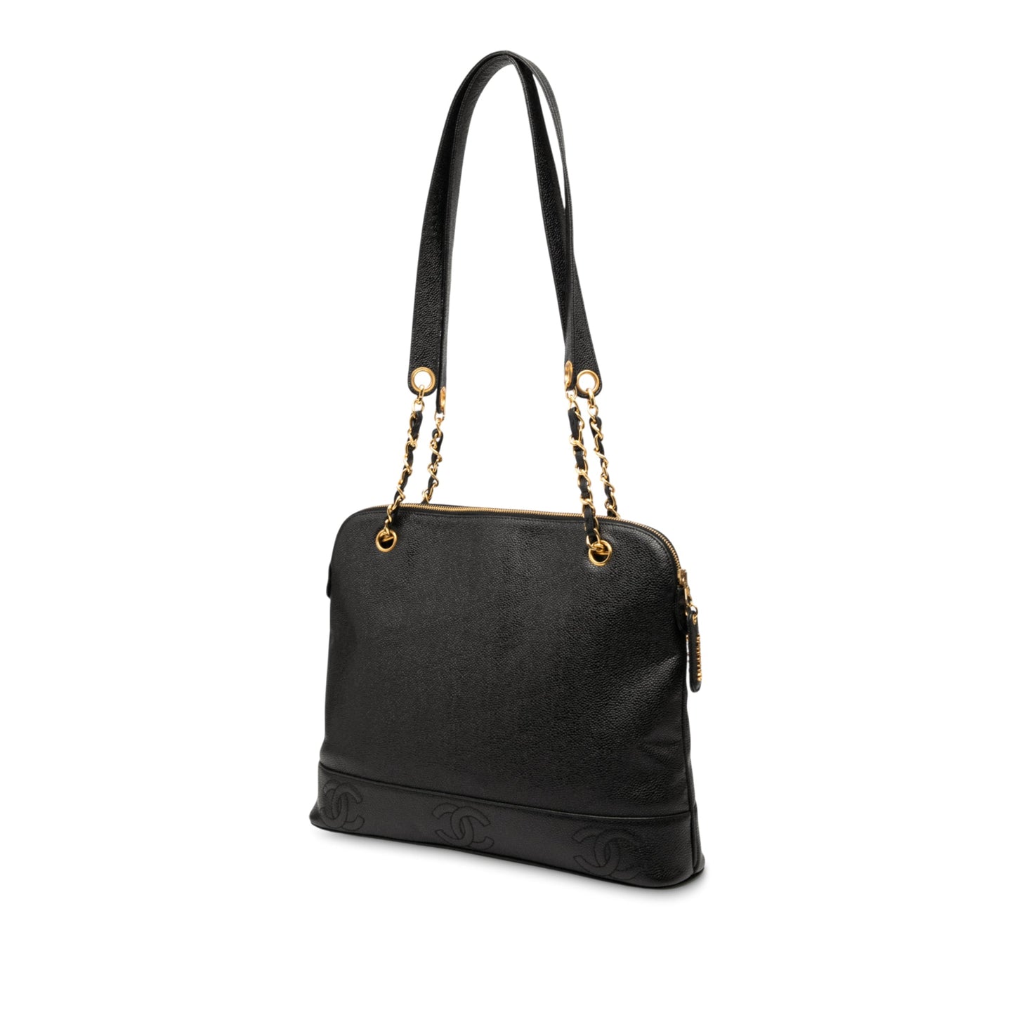 Black Chanel Triple CC Caviar Shoulder Bag