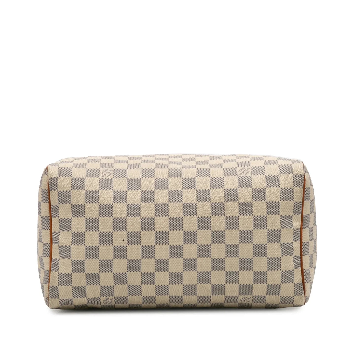 White Louis Vuitton Damier Azur Speedy 30 Boston Bag