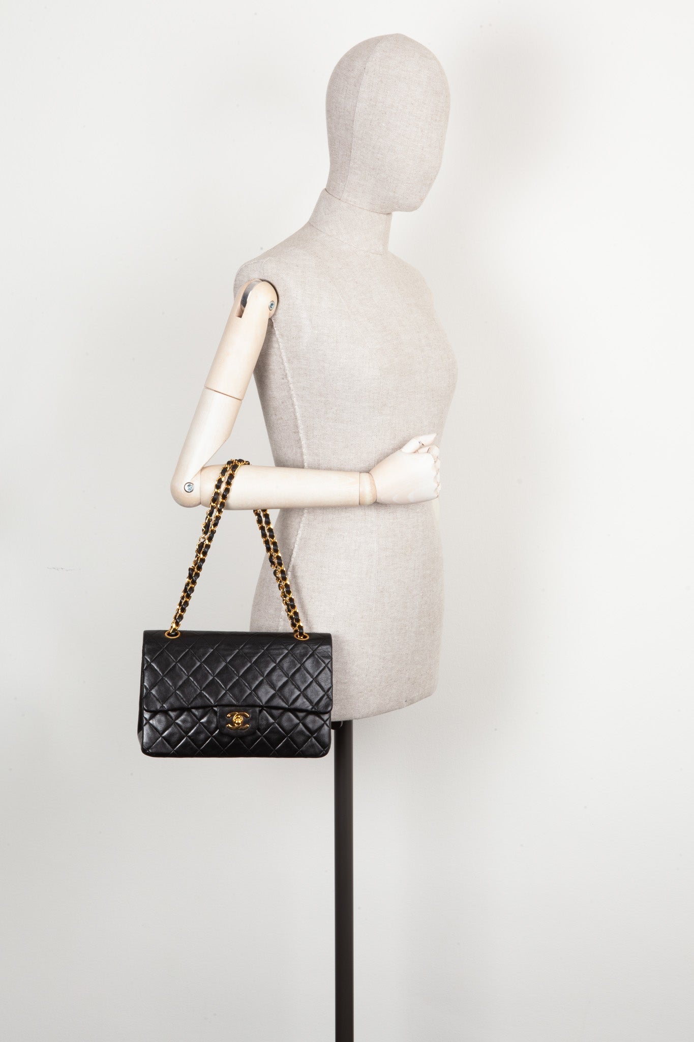 CHANEL Medium Double Flap Bag Black