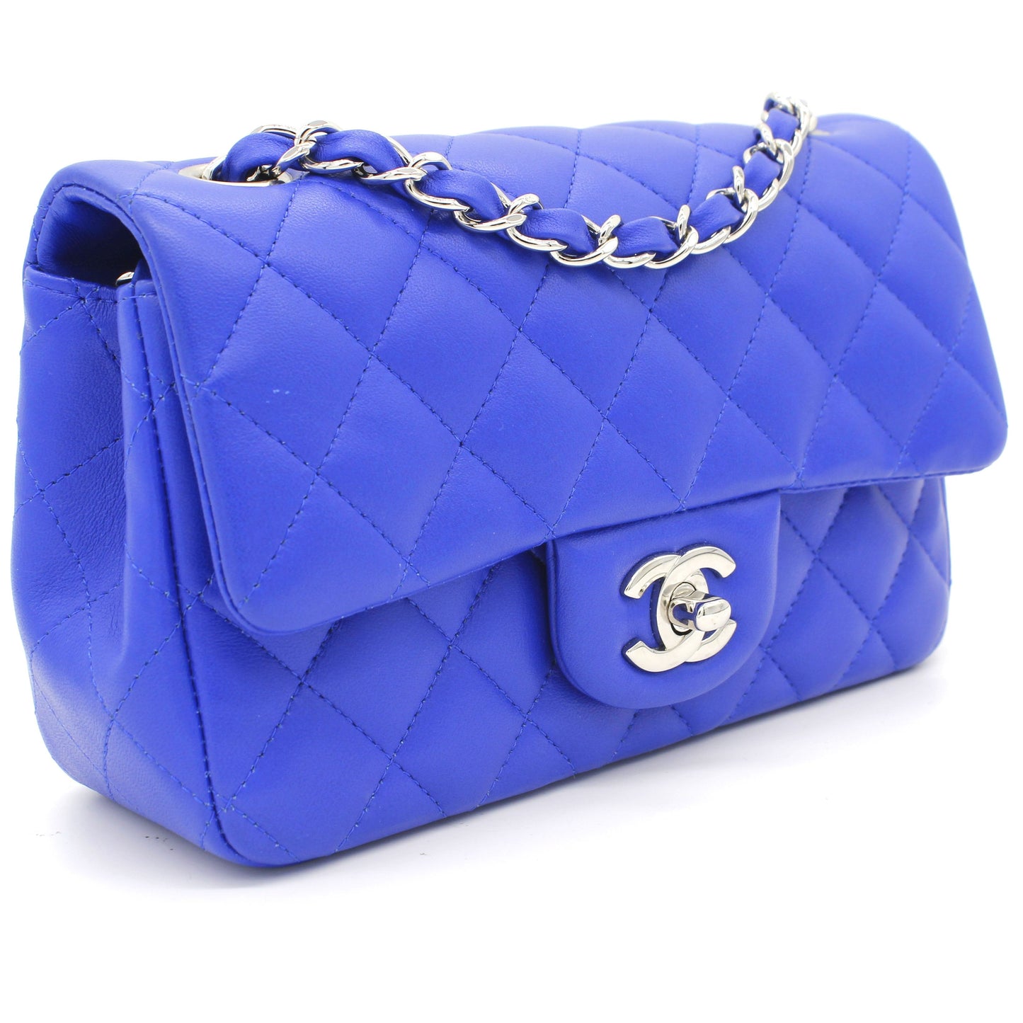 Chanel Classic Flap Mini Lambskin Blue