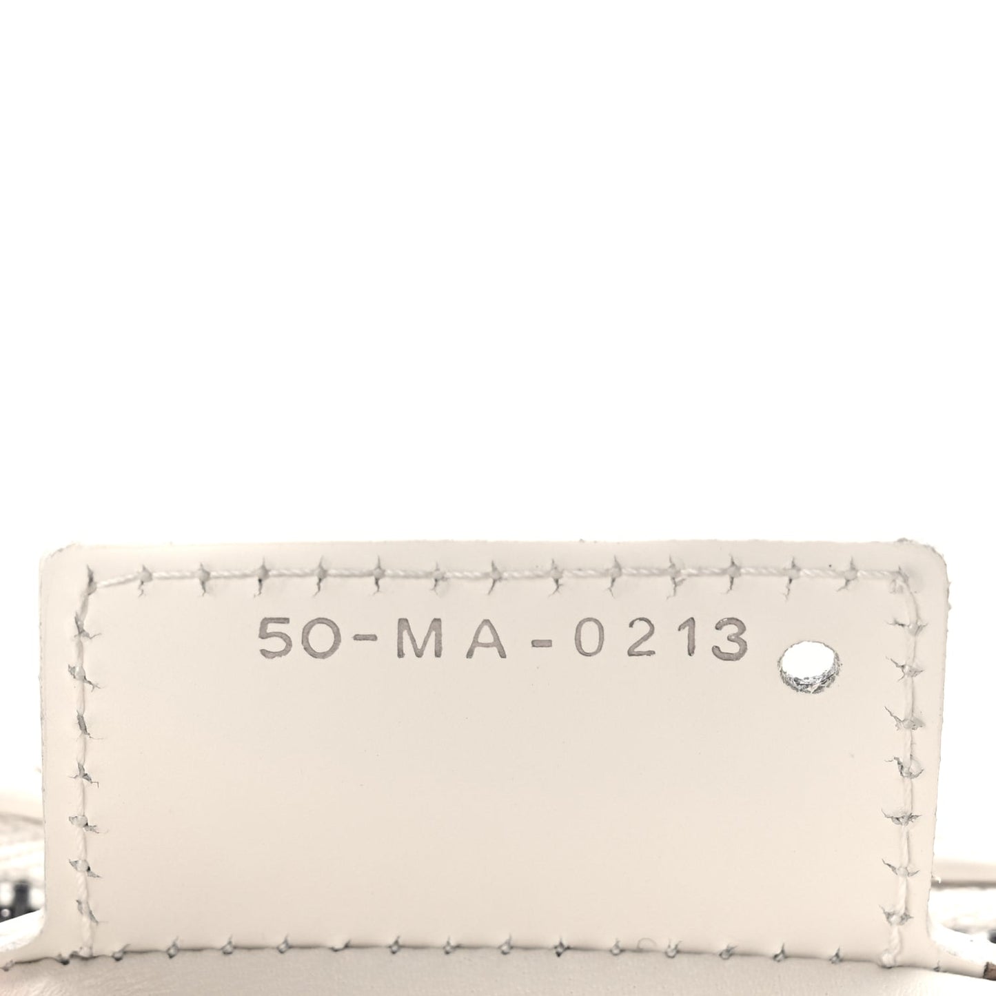 Christian Dior Calfskin Macrocannage Small Dior Caro Bag Ivory