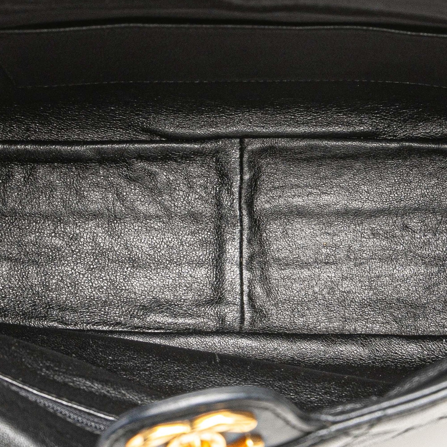 Black Chanel CC Quilted Lambskin Crossbody