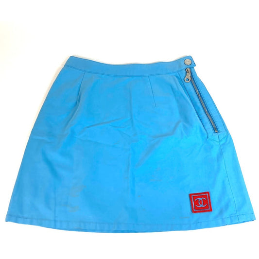 CHANEL skirt P19433 Cotton, Polyamide blue SPORTS 02S logo CC COCO Mark 34