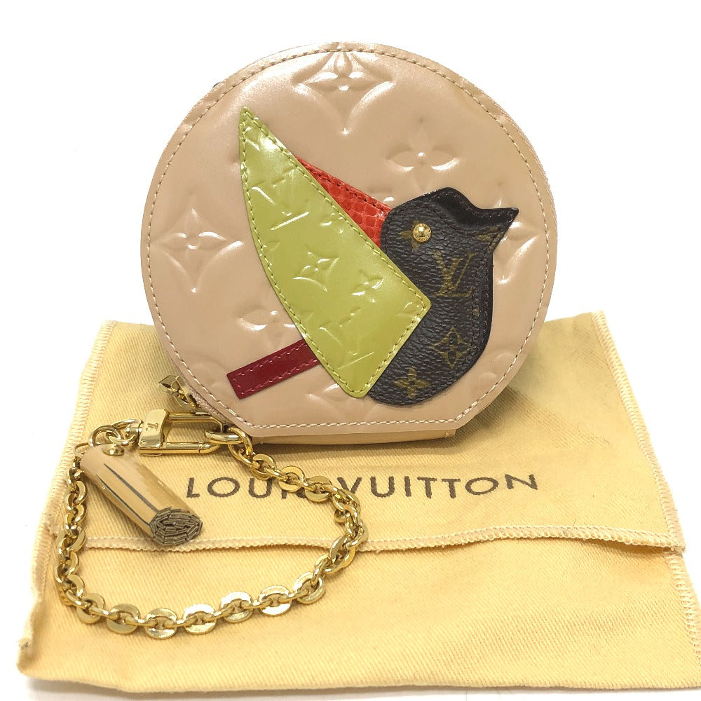 LOUIS VUITTON Coin case M91388 Monogram Vernis beige Monogram Vernis Portomonet Oiseau Women  d