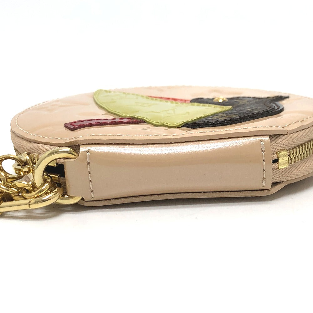 LOUIS VUITTON Coin case M91388 Monogram Vernis beige Monogram Vernis Portomonet Oiseau Women  d