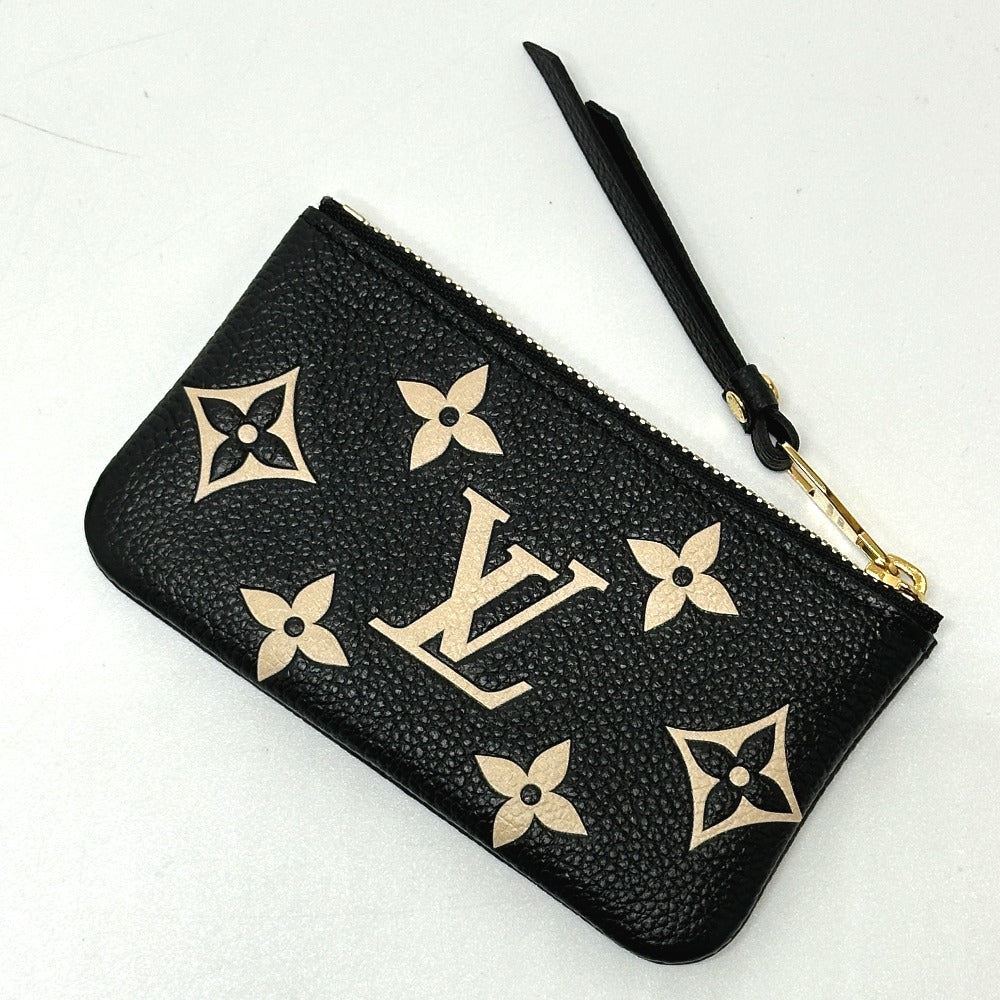 LOUIS VUITTON Coin case M80885 Monogram Ann Platt Leather black Monogram Ann Platt Pochette Cre Women  d