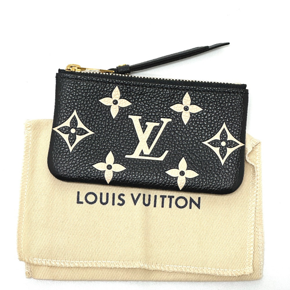 LOUIS VUITTON Coin case M80885 Monogram Ann Platt Leather black Monogram Ann Platt Pochette Cre Women  d