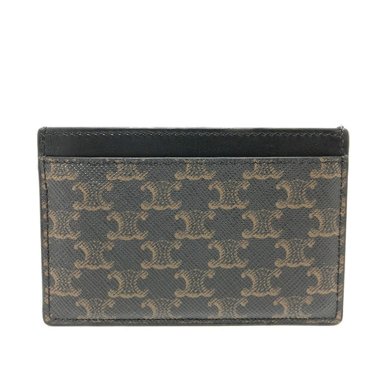CELINE Card Case 10B702BQ4.38NO PVC / Leather black Triomphe mens