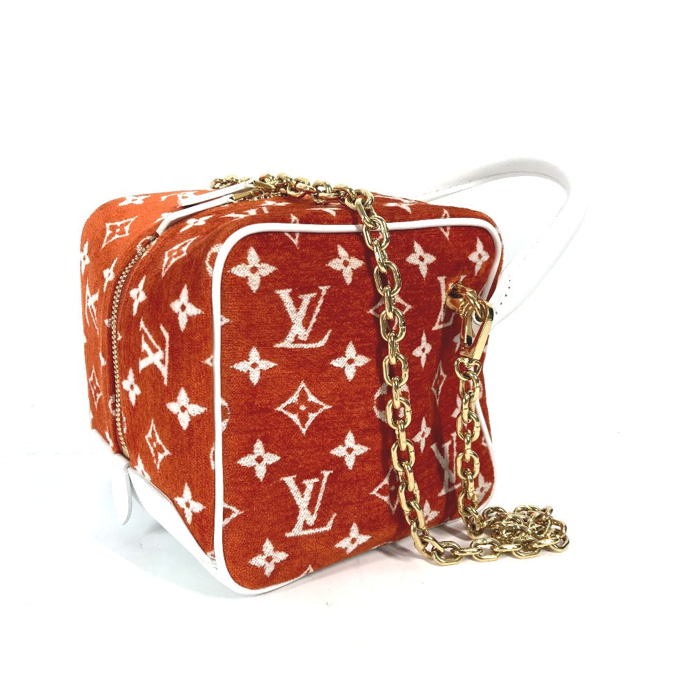 LOUIS VUITTON Handbag M46212 Velvet, Leather Orange LV Match Square Bag Women