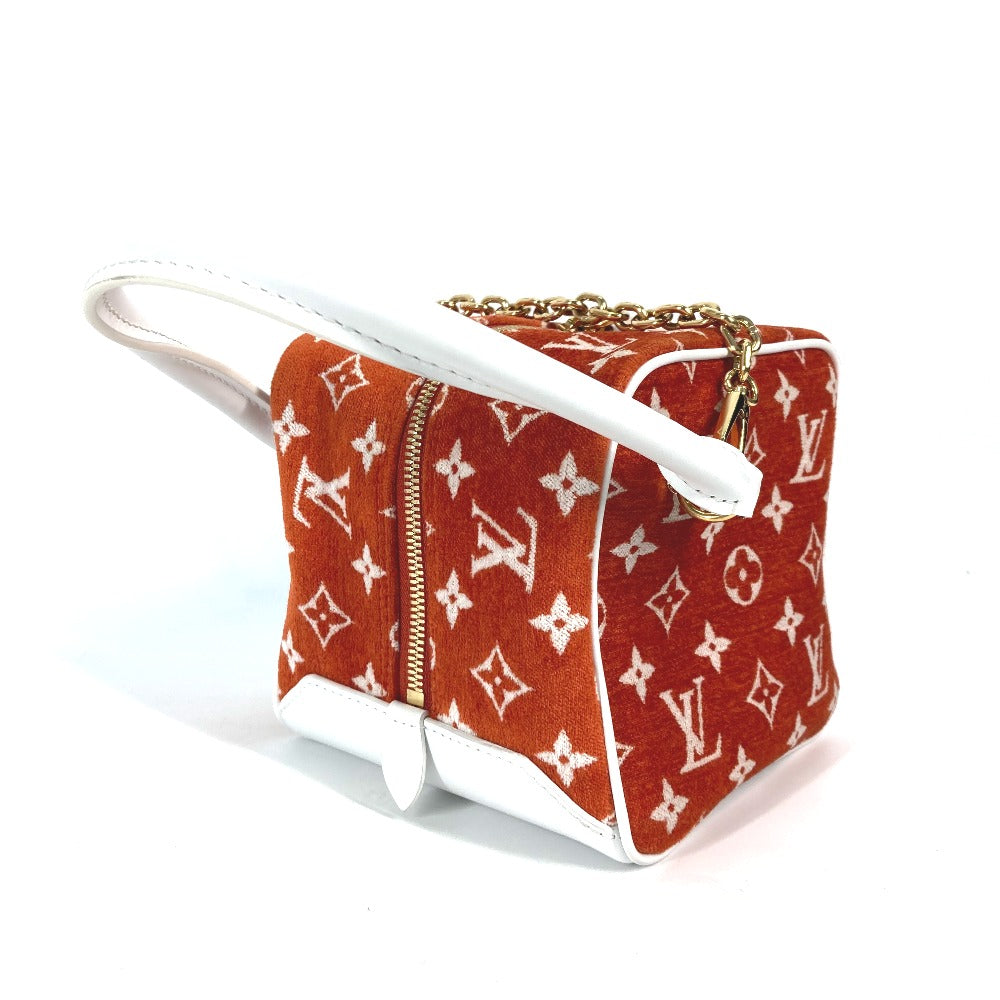LOUIS VUITTON Handbag M46212 Velvet, Leather Orange LV Match Square Bag Women