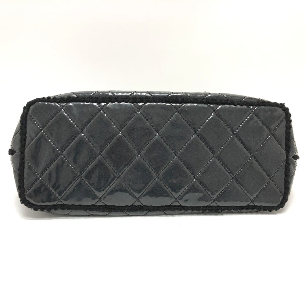 CHANEL Tote Bag A47155 Plastics black WChain Fanny Tweed Matelasse CC COCO Mark Women