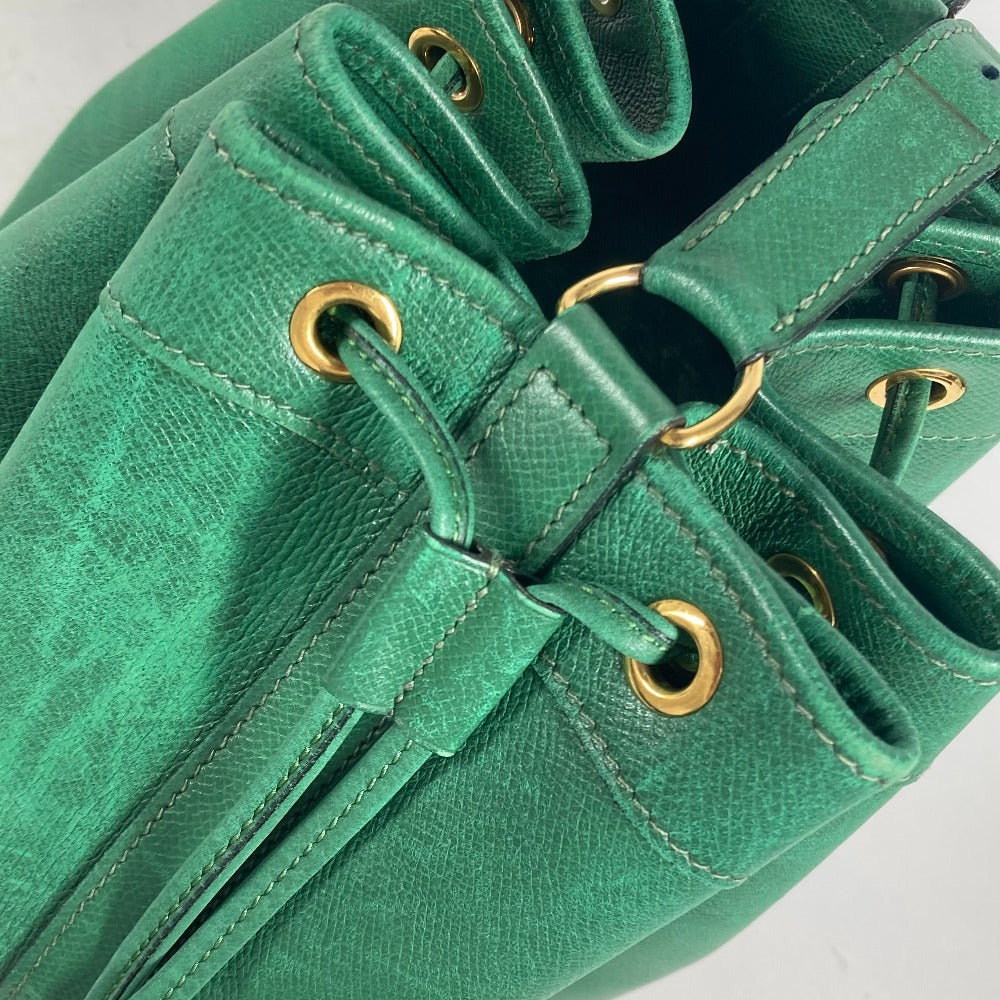 HERMES Shoulder Bag Courchevel green Drawstring Bag Crossbody Market GM Women  d