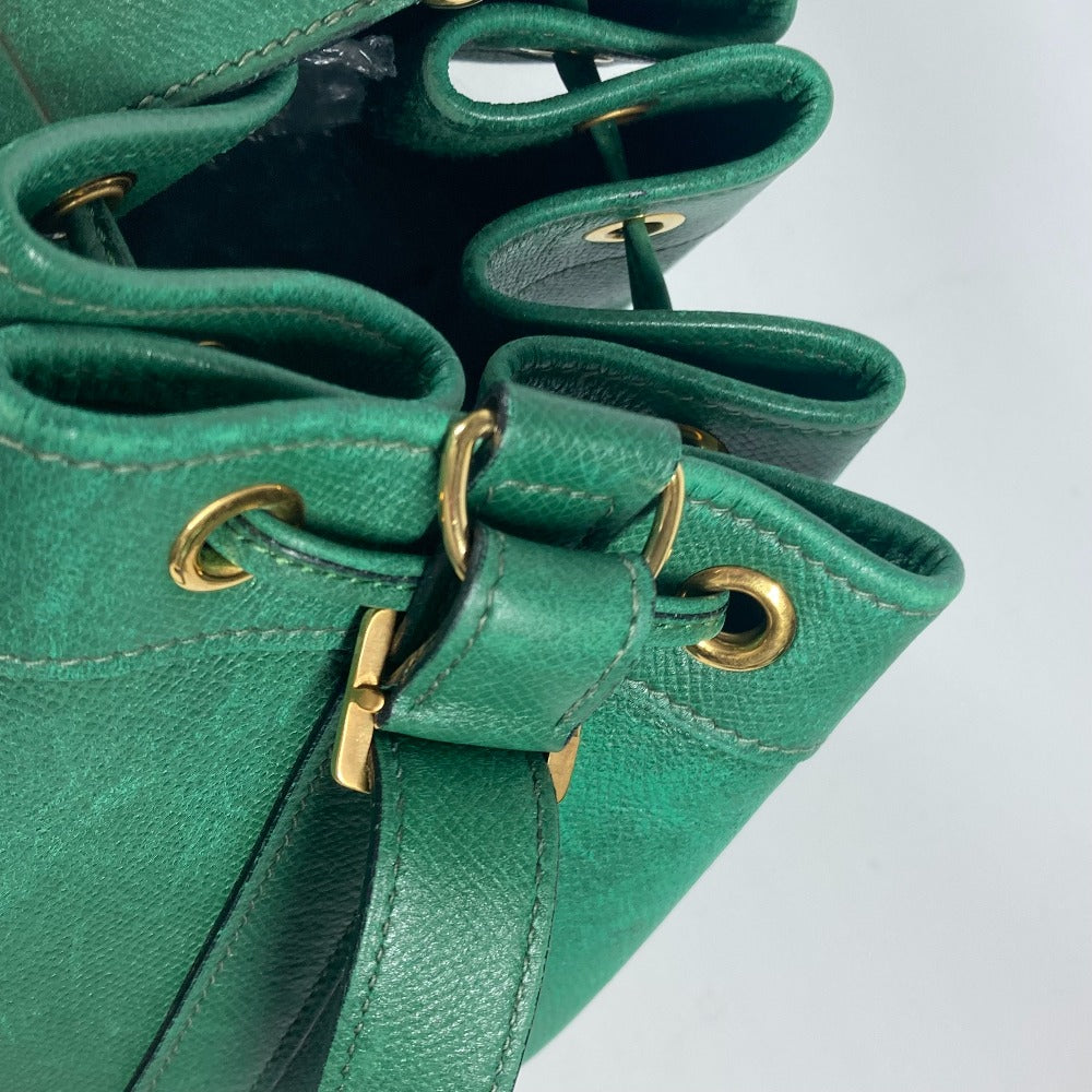 HERMES Shoulder Bag Courchevel green Drawstring Bag Crossbody Market GM Women  d