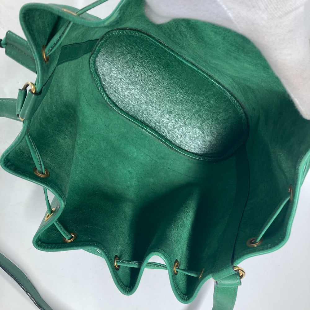 HERMES Shoulder Bag Courchevel green Drawstring Bag Crossbody Market GM Women  d