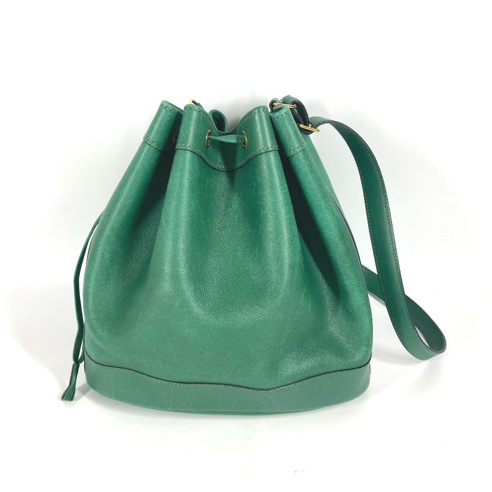 HERMES Shoulder Bag Courchevel green Drawstring Bag Crossbody Market GM Women  d