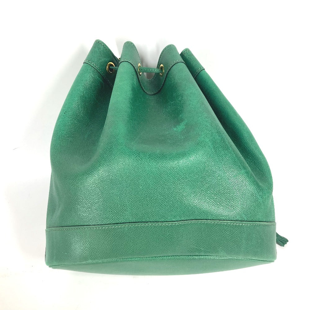 HERMES Shoulder Bag Courchevel green Drawstring Bag Crossbody Market GM Women  d