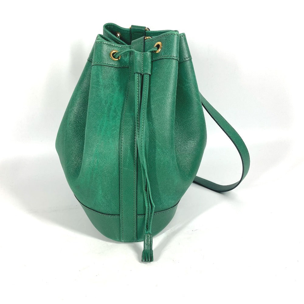 HERMES Shoulder Bag Courchevel green Drawstring Bag Crossbody Market GM Women  d