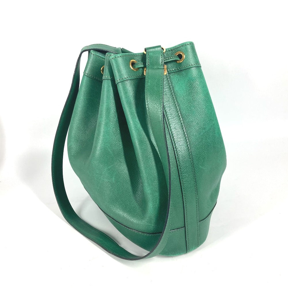 HERMES Shoulder Bag Courchevel green Drawstring Bag Crossbody Market GM Women  d