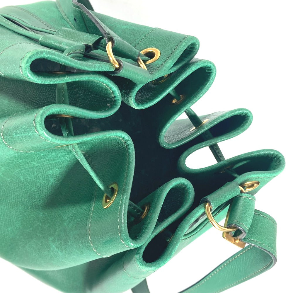HERMES Shoulder Bag Courchevel green Drawstring Bag Crossbody Market GM Women  d