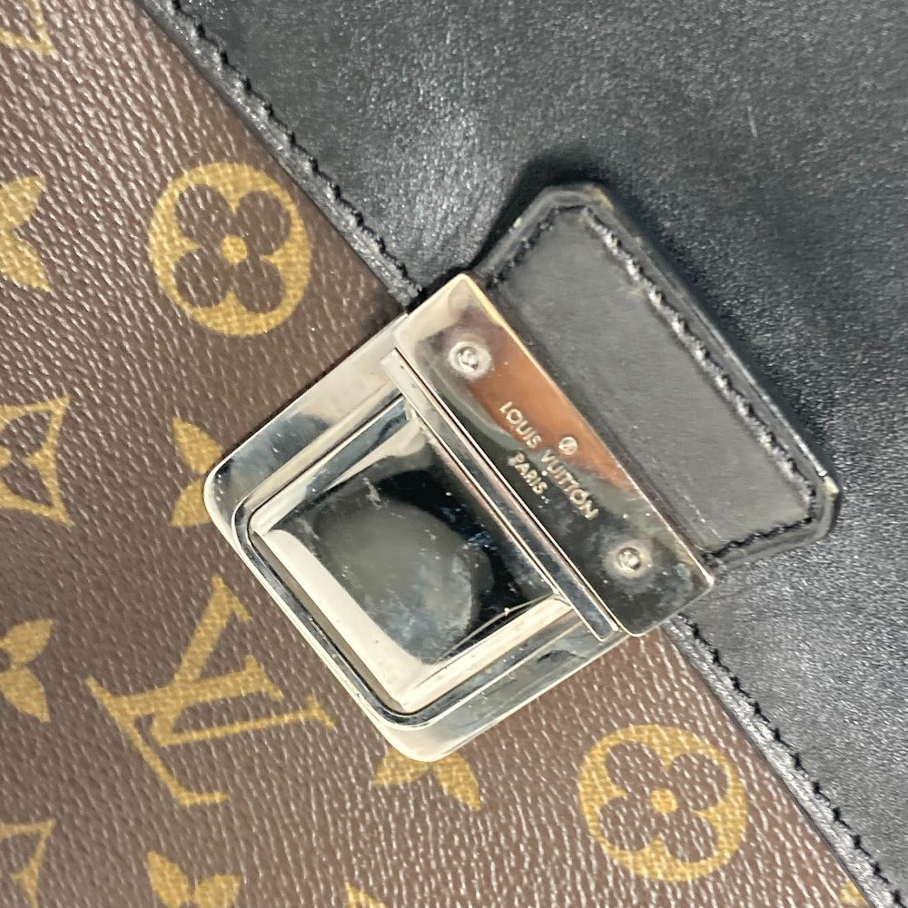 LOUIS VUITTON Business bag M56719 Monogram canvas, leather Brown Monogram macacer Soft briefcase