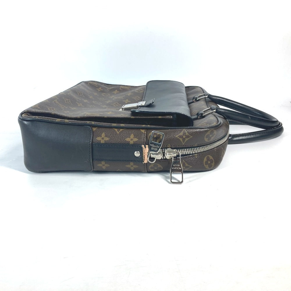 LOUIS VUITTON Business bag M56719 Monogram canvas, leather Brown Monogram macacer Soft briefcase