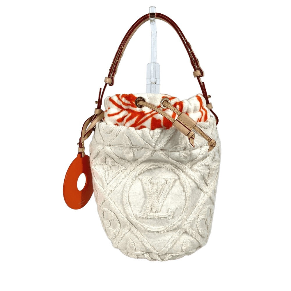 LOUIS VUITTON Shoulder Bag M25146 cotton white Monogram Bucket・LV Vacation