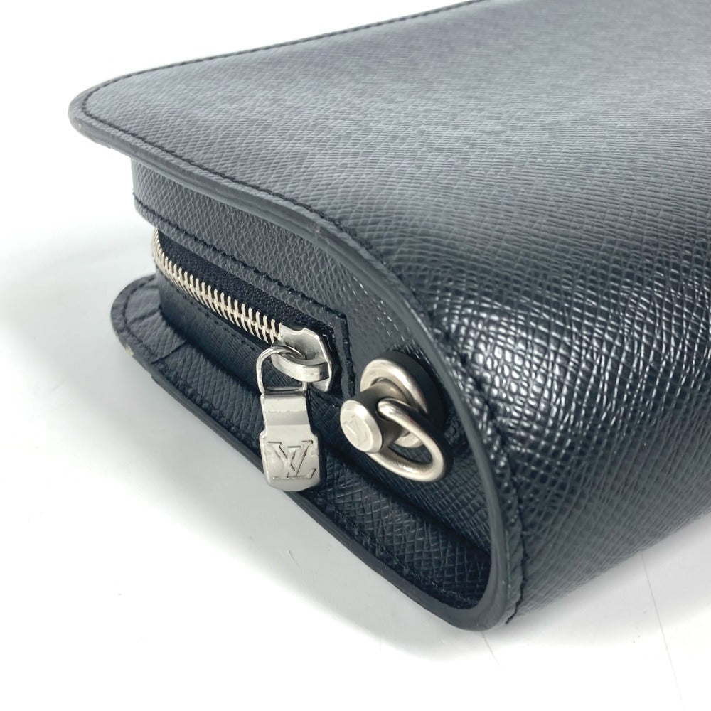 LOUIS VUITTON business bag M30182 Taiga Leather black Taiga Baikal mens  d