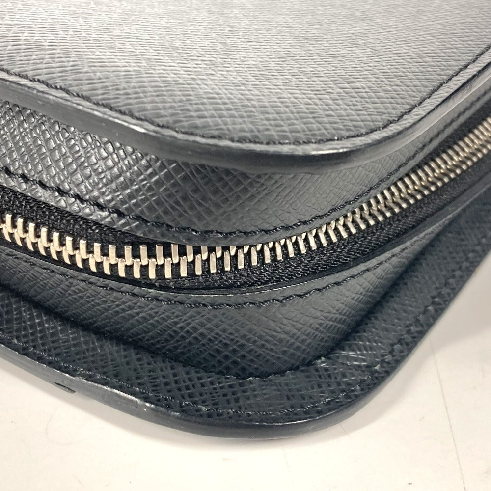 LOUIS VUITTON business bag M30182 Taiga Leather black Taiga Baikal mens  d