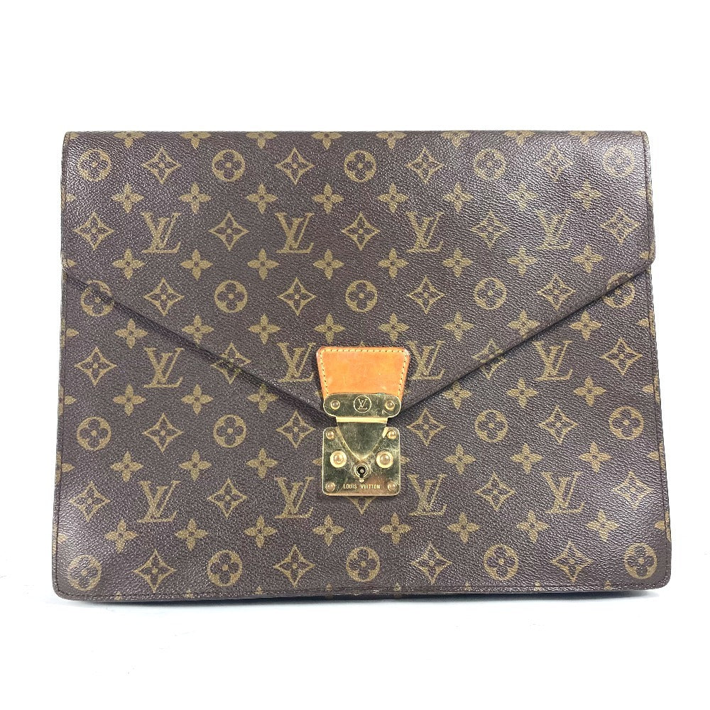 LOUIS VUITTON Clutch bag M53335 Monogram canvas Brown Monogram Porte Document Senator unisex(Unisex)  d