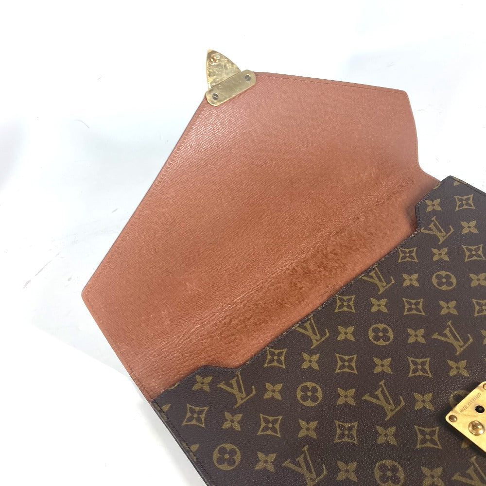 LOUIS VUITTON Clutch bag M53335 Monogram canvas Brown Monogram Porte Document Senator unisex(Unisex)  d
