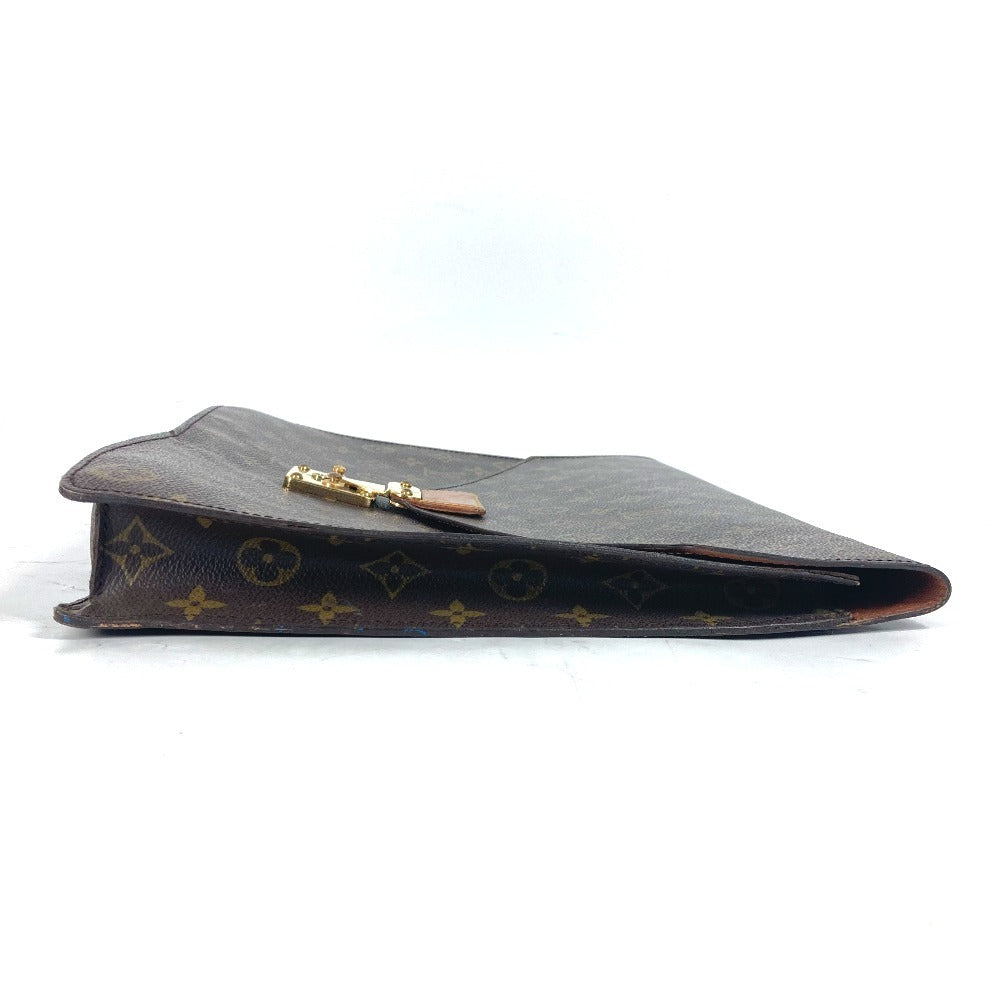 LOUIS VUITTON Clutch bag M53335 Monogram canvas Brown Monogram Porte Document Senator unisex(Unisex)  d