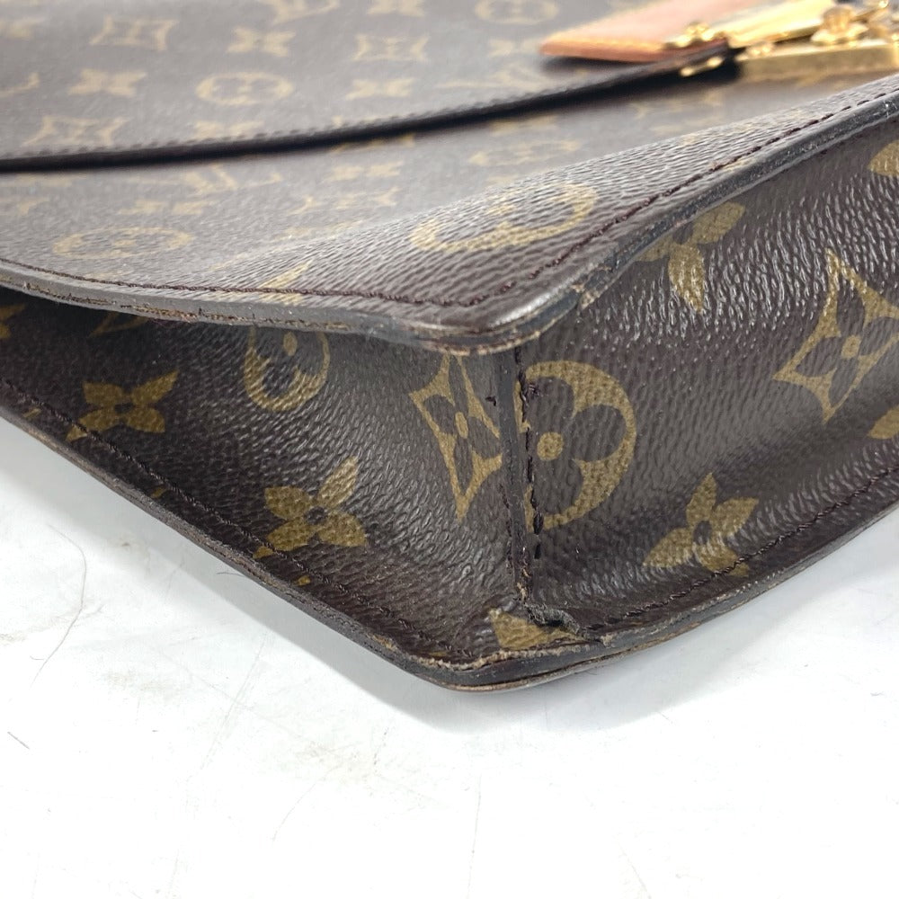 LOUIS VUITTON Clutch bag M53335 Monogram canvas Brown Monogram Porte Document Senator unisex(Unisex)  d