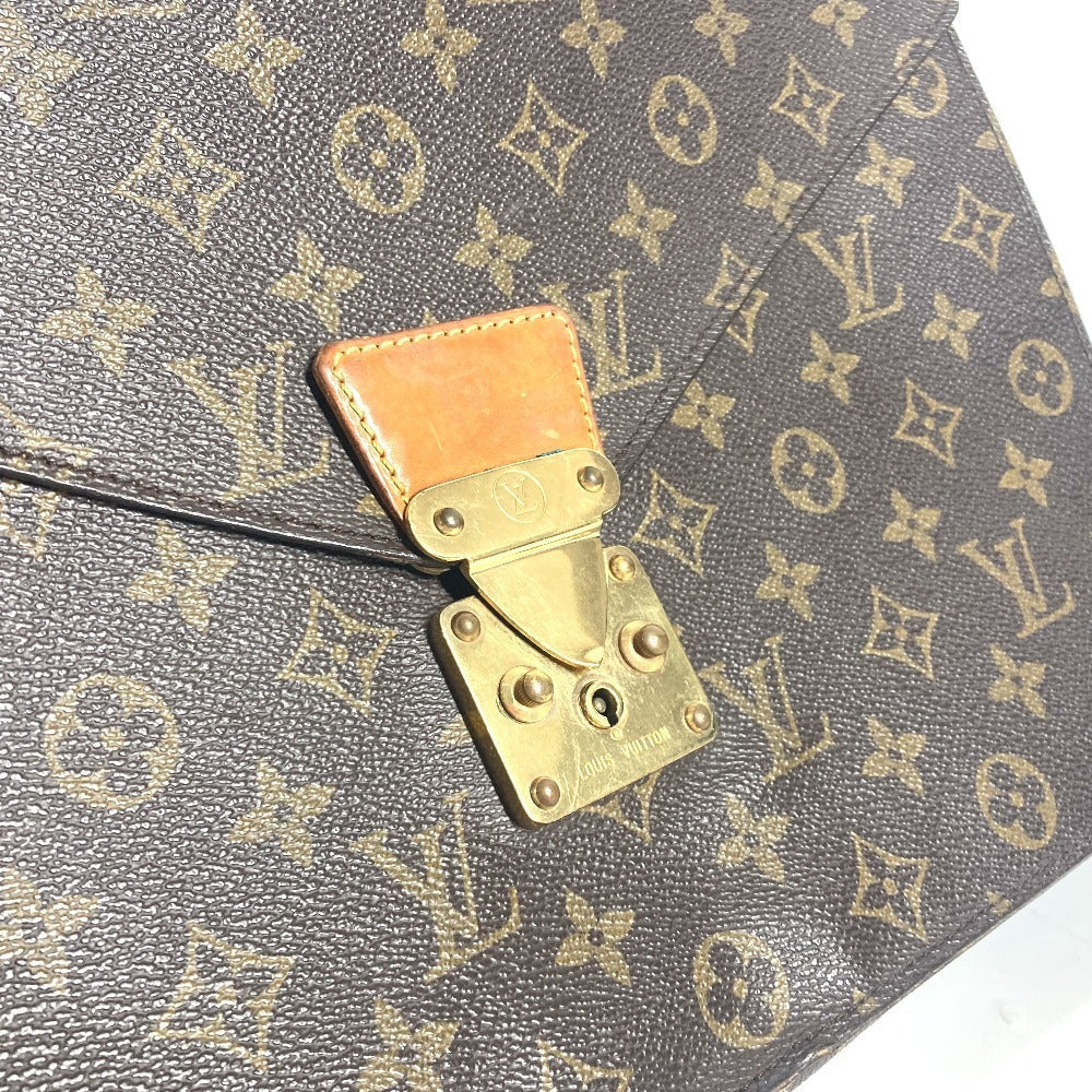 LOUIS VUITTON Clutch bag M53335 Monogram canvas Brown Monogram Porte Document Senator unisex(Unisex)  d