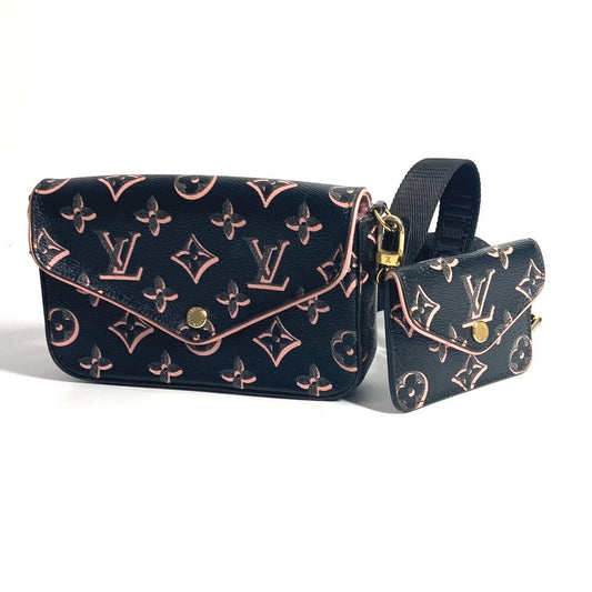 LOUIS VUITTON Shoulder Bag M81471 Coated canvas black Fall for You Collection Monogram Multi Pochette Felicie