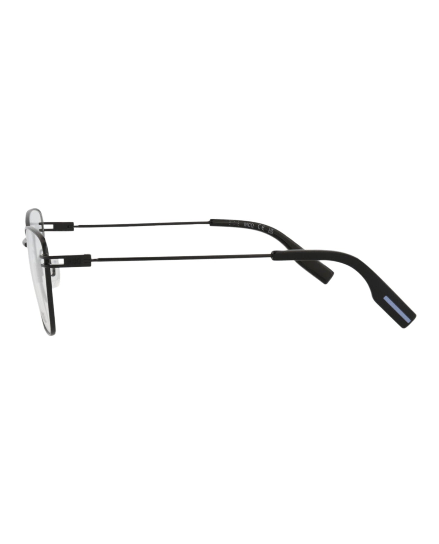 McQ Alexander McQueen Womens Cat Eye Black Black Transparent Fashion Designer Eyewear