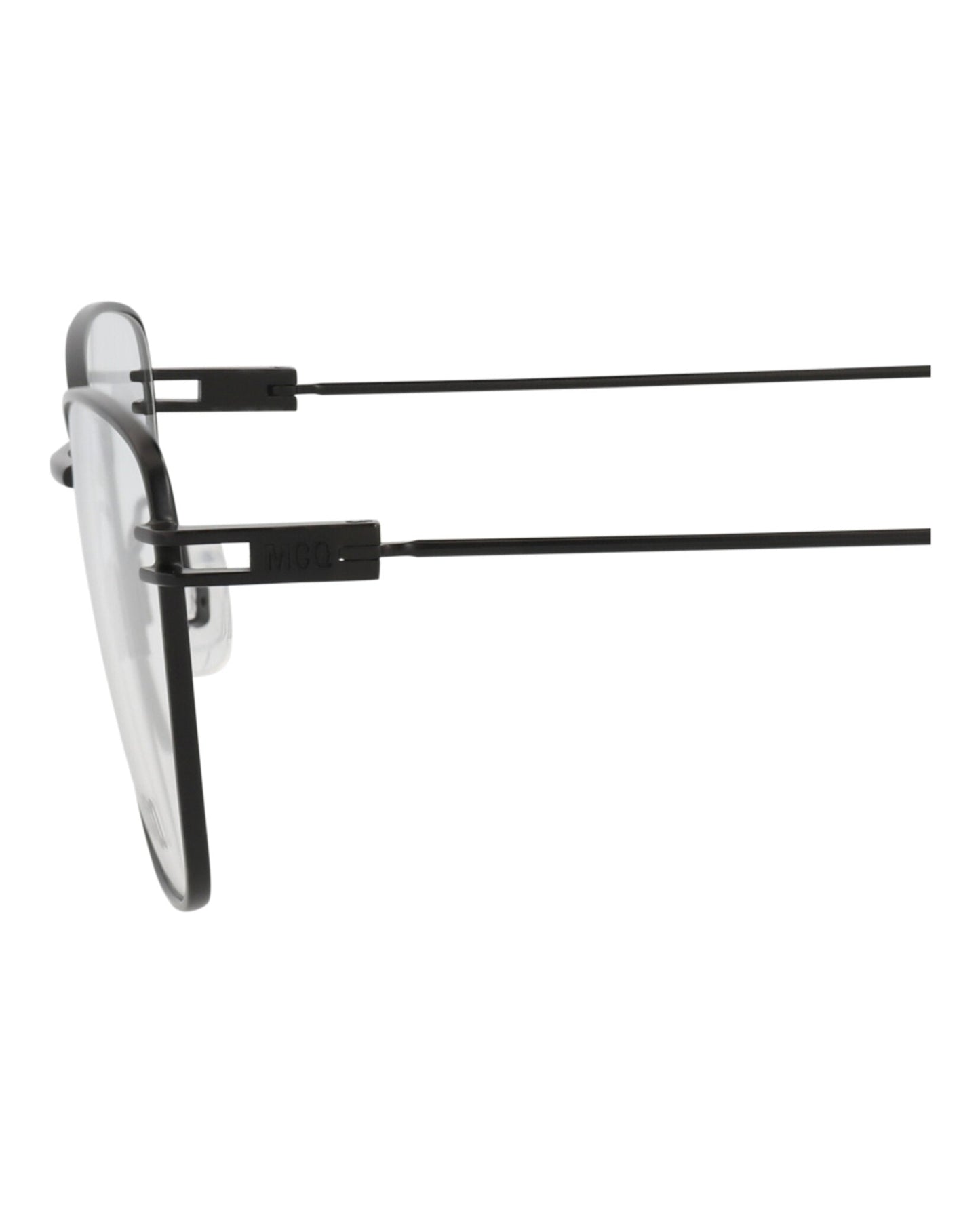 McQ Alexander McQueen Womens Cat Eye Black Black Transparent Fashion Designer Eyewear