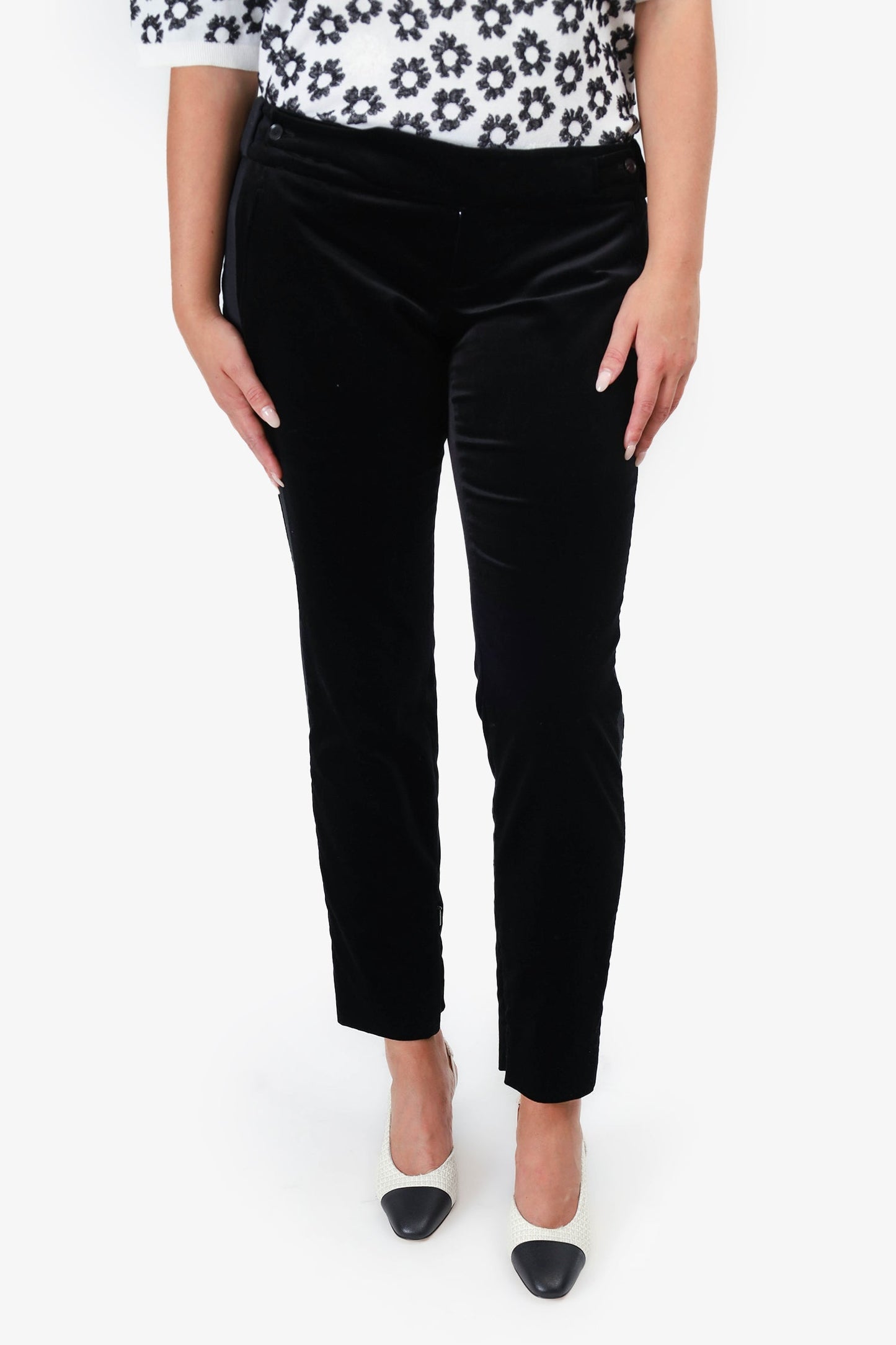Gucci Black Velvet Tro rs Size M