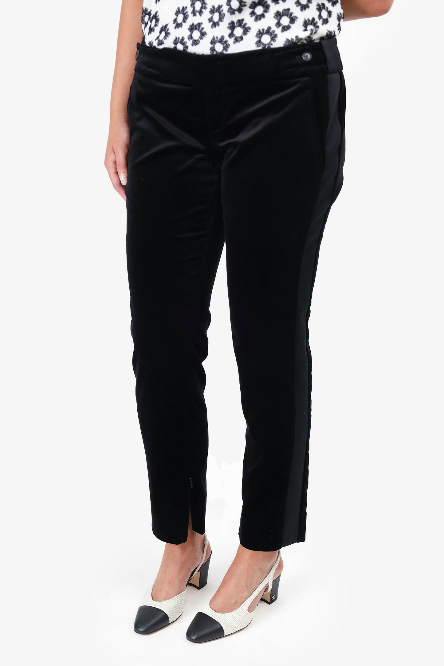 Gucci Black Velvet Tro rs Size M