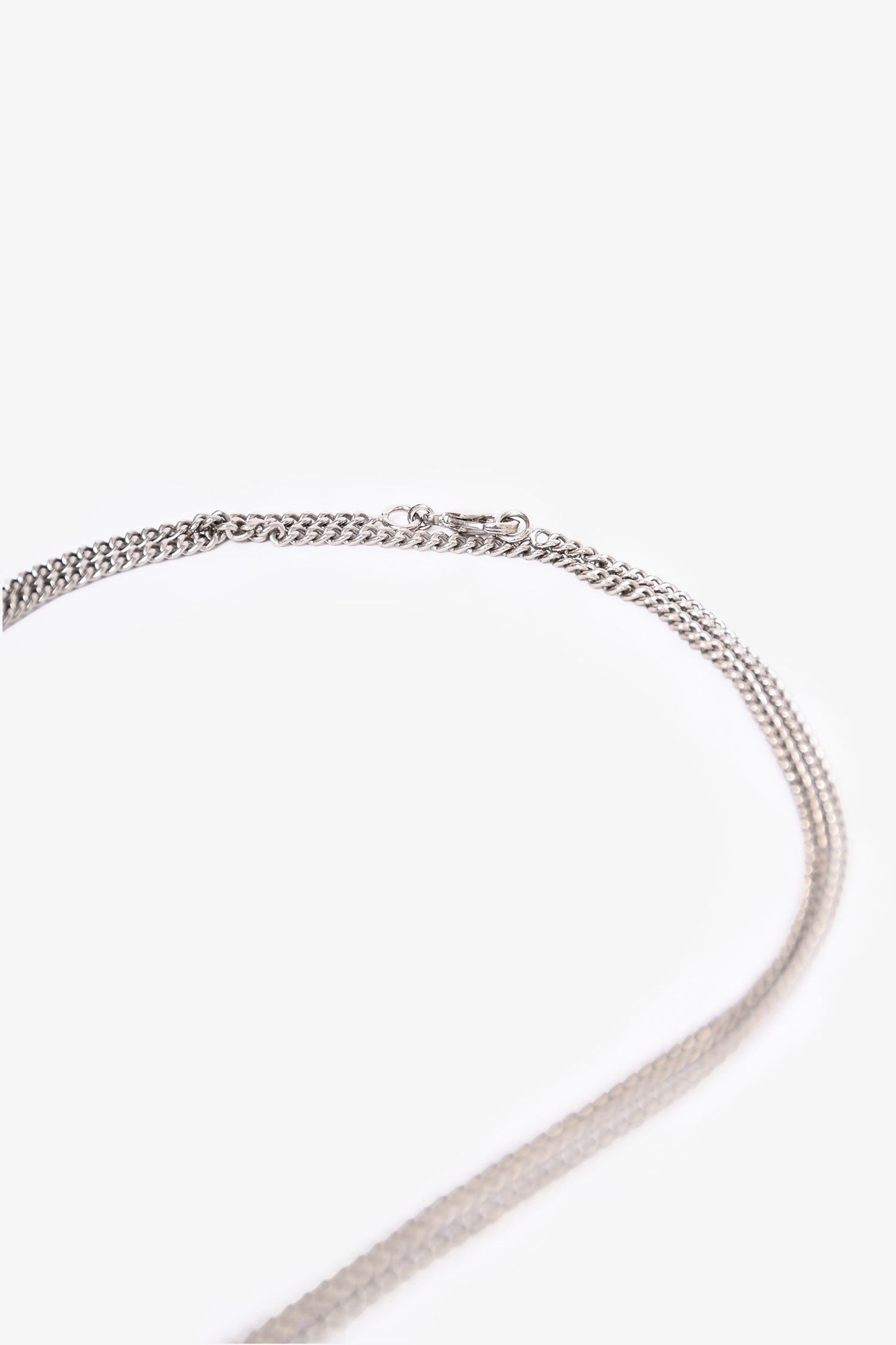 Chanel™ 2015 Silver Toned Dubai Moon Crystal CC Pendant Necklace