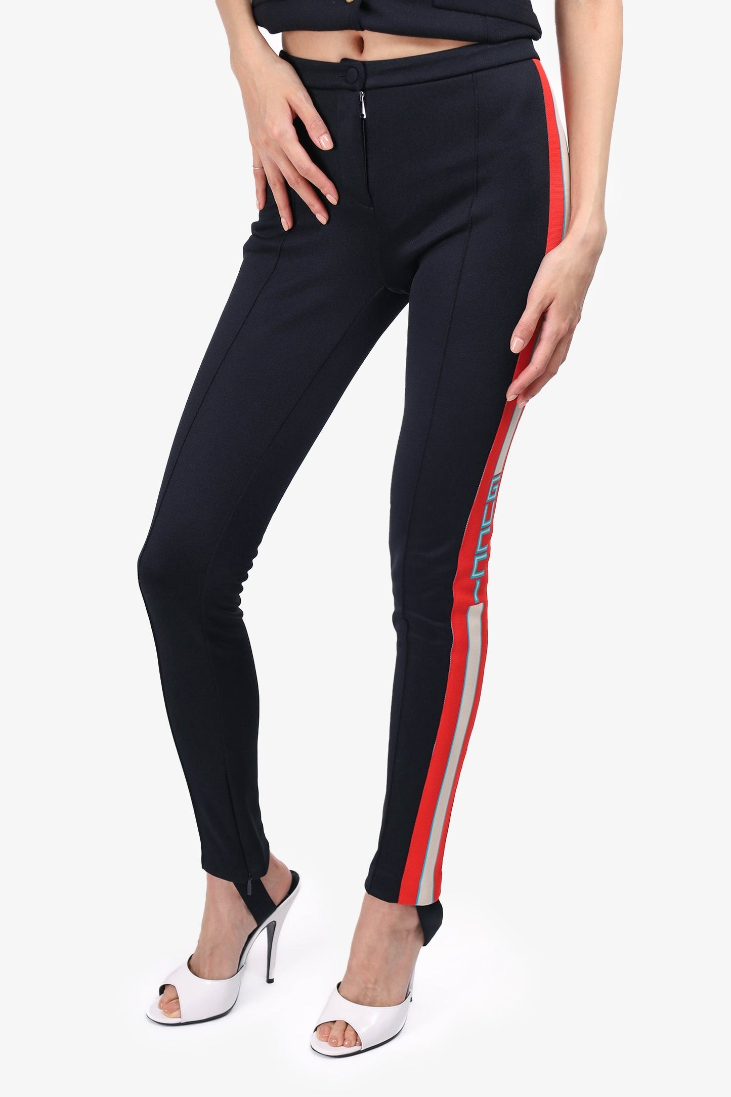 Gucci Black Logo Stirrup Pant Size XS