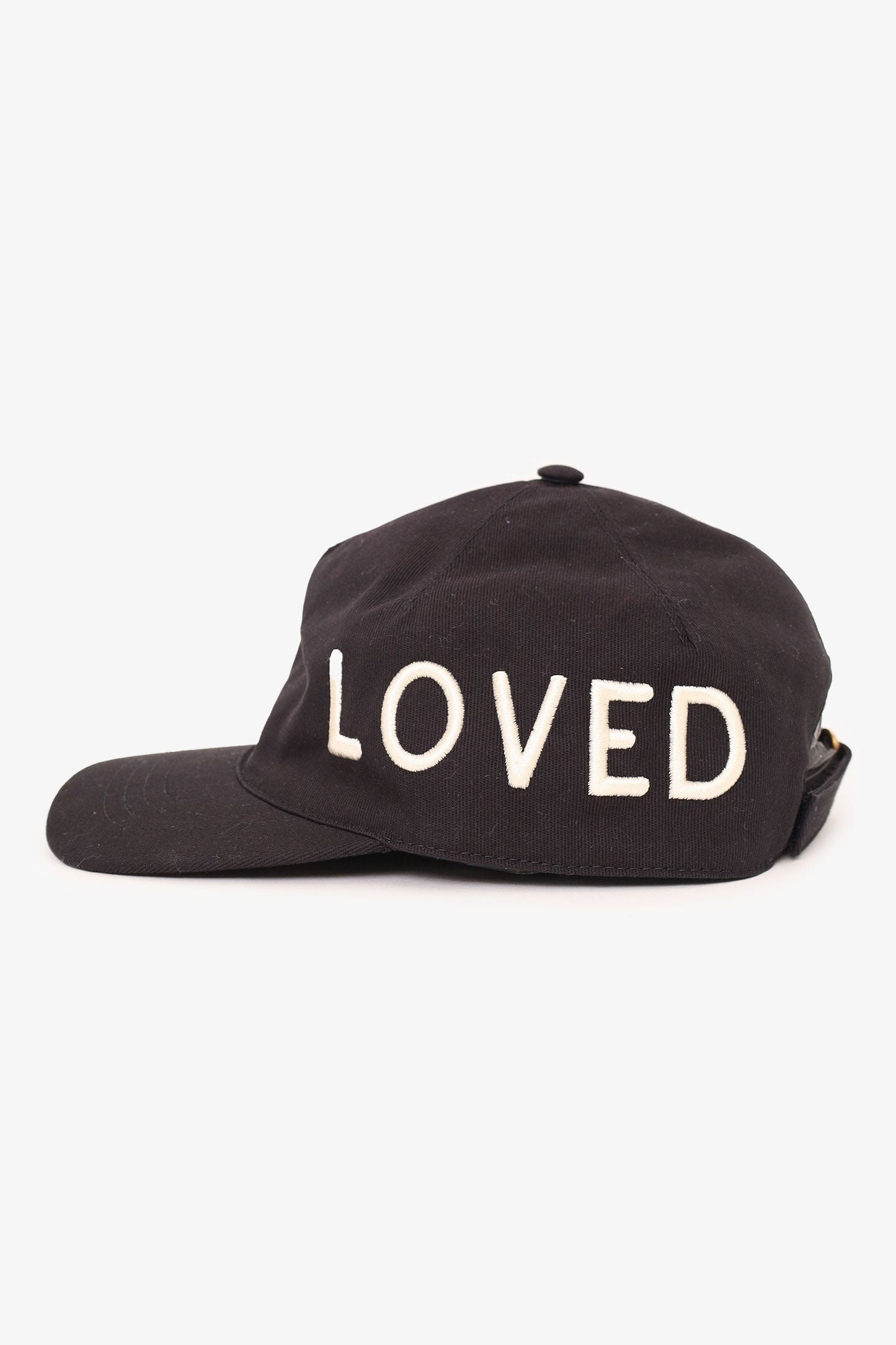 Gucci Black 'Love Gucci' Embroidery Baseball Hat Size S