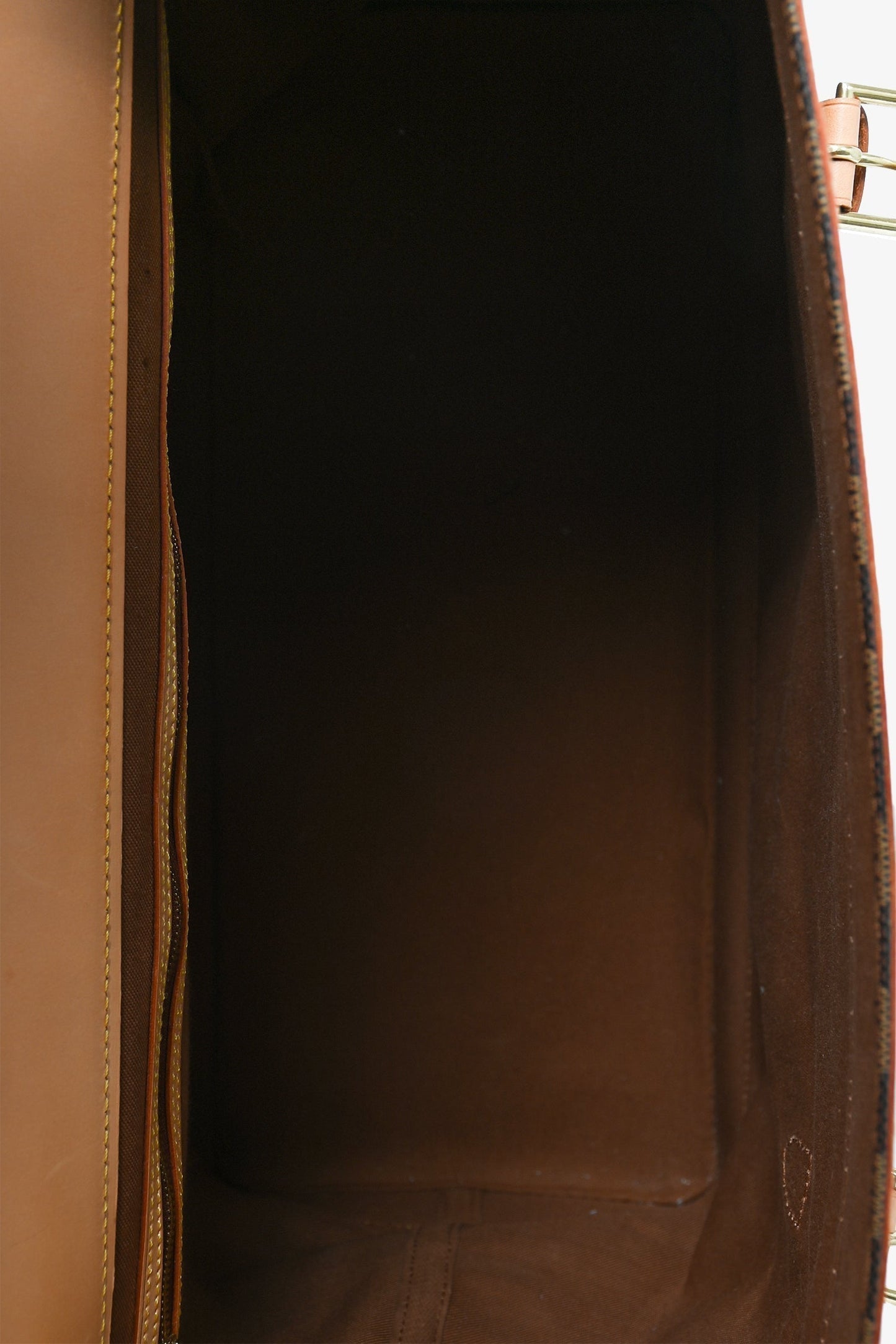 Louis Vuitton 1996 100th Anniversary Damier Ebene Leather Trimmed West-End GM Bag with Strap