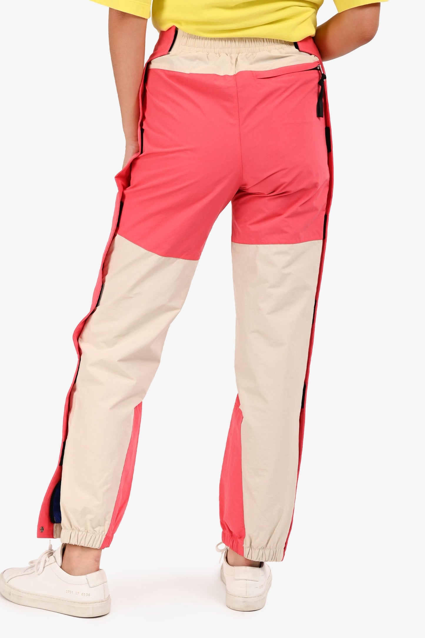 Gucci x North Face Cream/Pink Logo Embroidered Track Pants Size XS