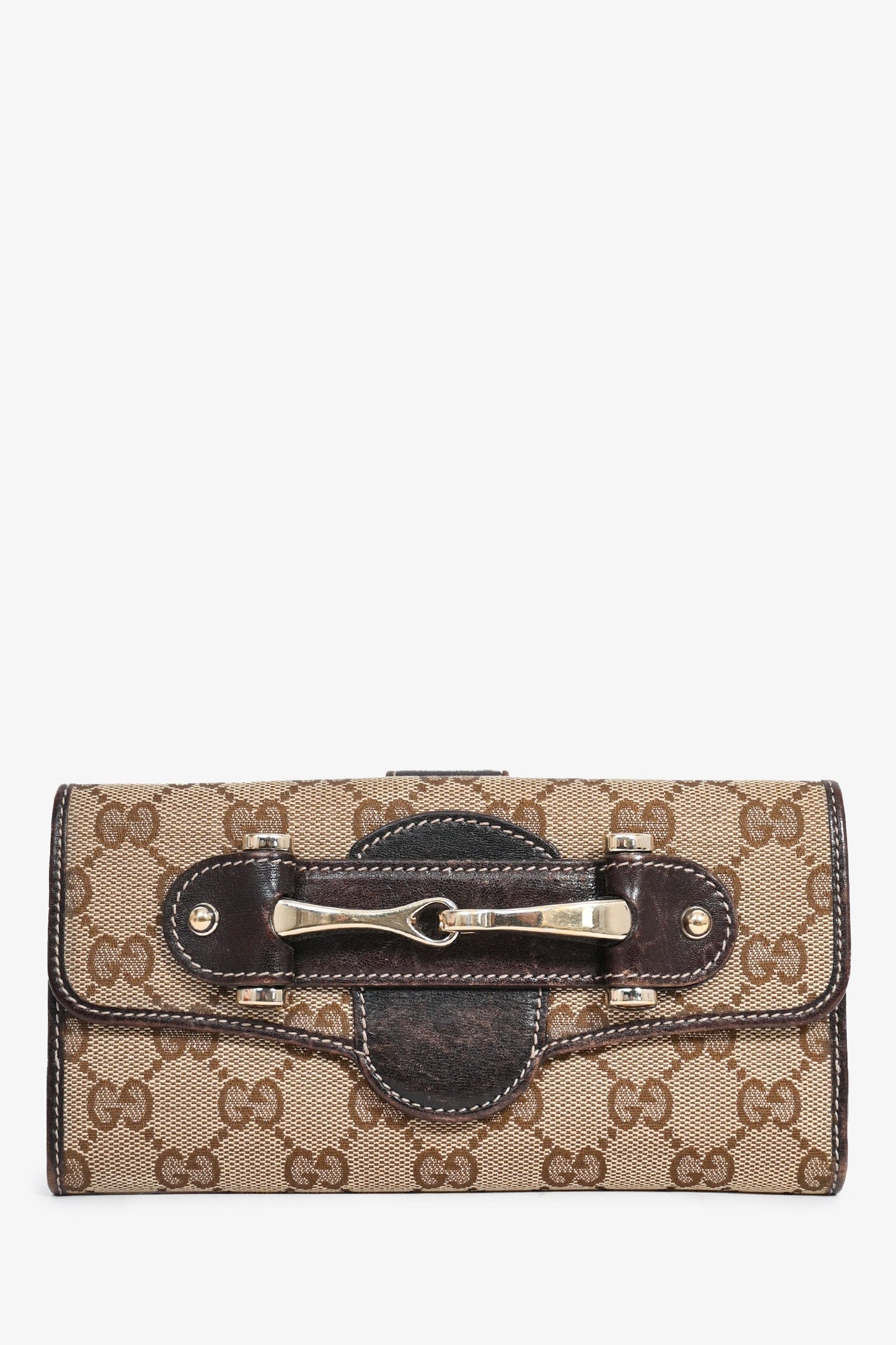 Gucci   GG Monogram Horsebit Long Wallet