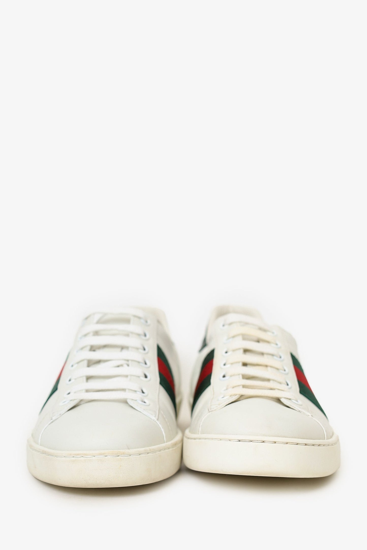 Gucci White Leather Ace Sneakers Size 7