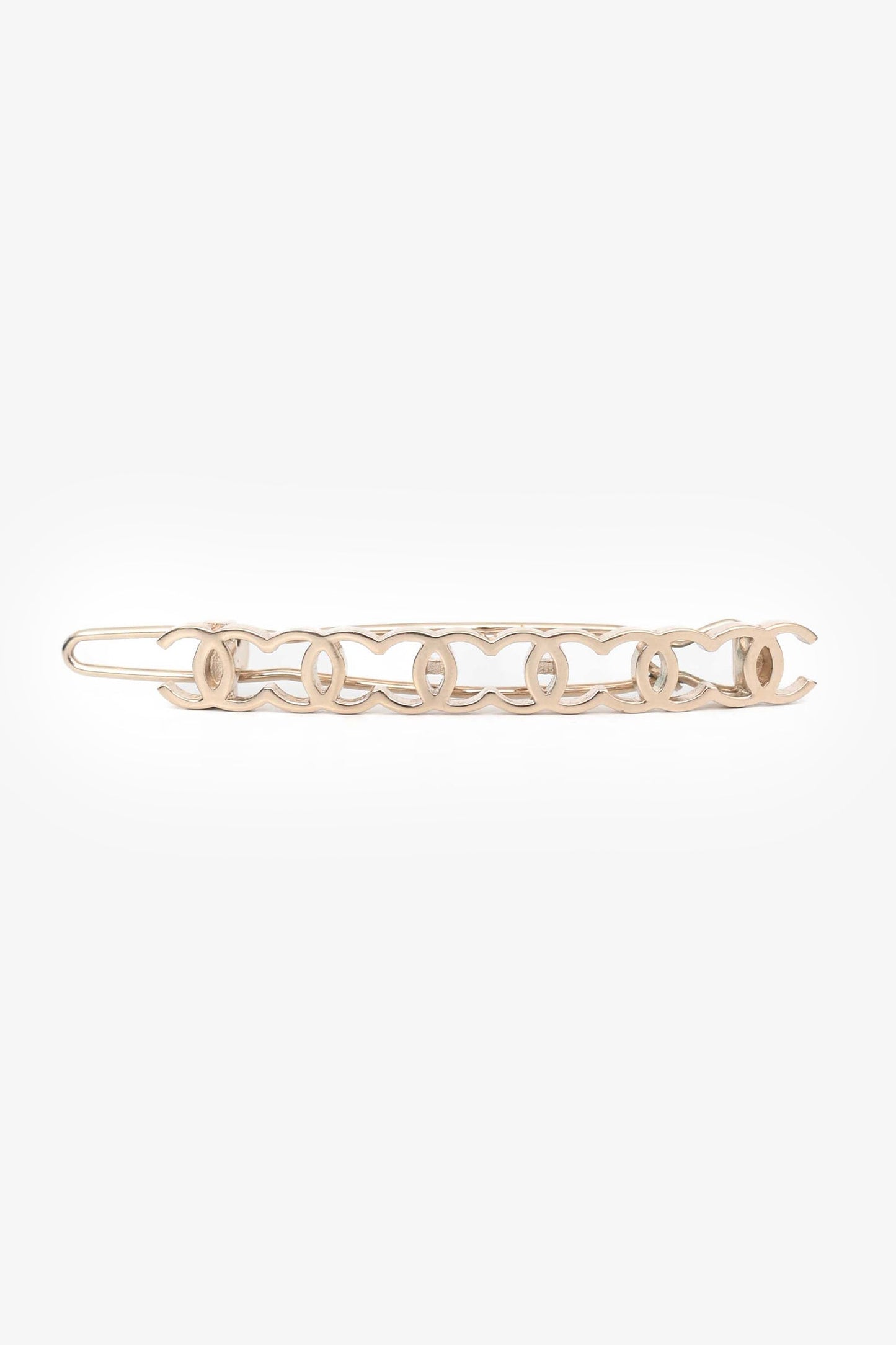 Pre-Loved Chanel™ Gold Tone 'CC' Hair Clip